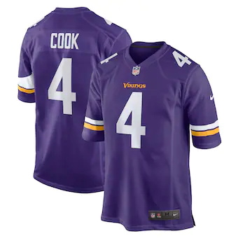 mens nike dalvin cook purple minnesota vikings game jersey